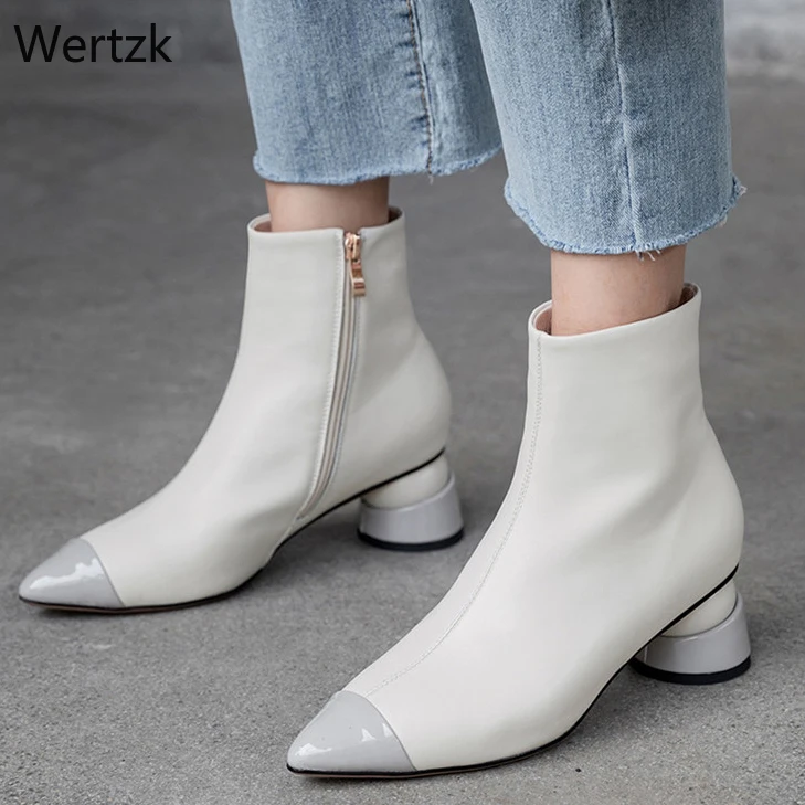 Новинка 2019 года Брендовые женские ботильоны с острым носком сезон осень зима