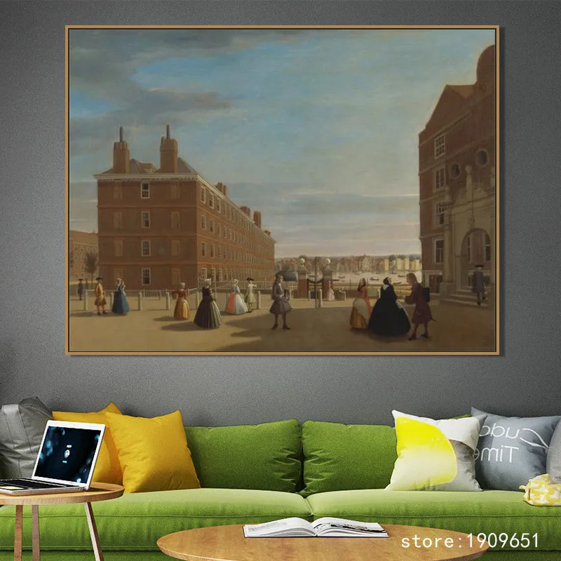 Хлопковая классическая белая картина без рамки с парусной лодкой морской пейзаж