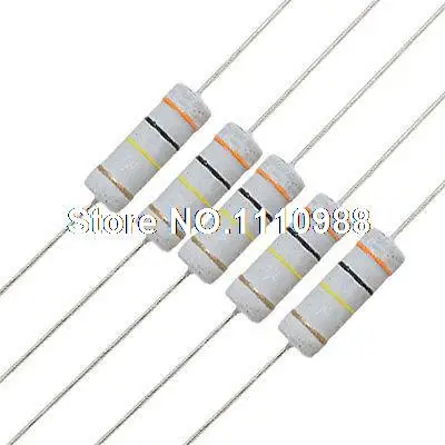 

10 x 3W 500V 300K ohm Axial Lead Metal Oxide Film Resistors