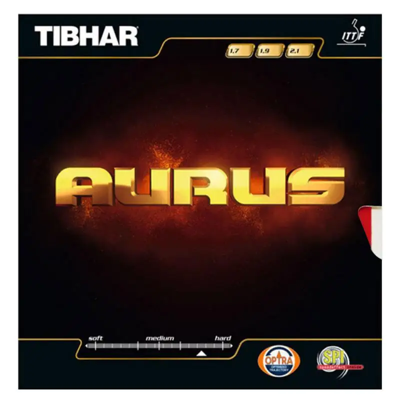 Новинка, Tibhar, для настольного тенниса, Резиновая, Aurus, звук, мягкая ракетка для пинг-понга, прыщи из каучука - Цвет: red