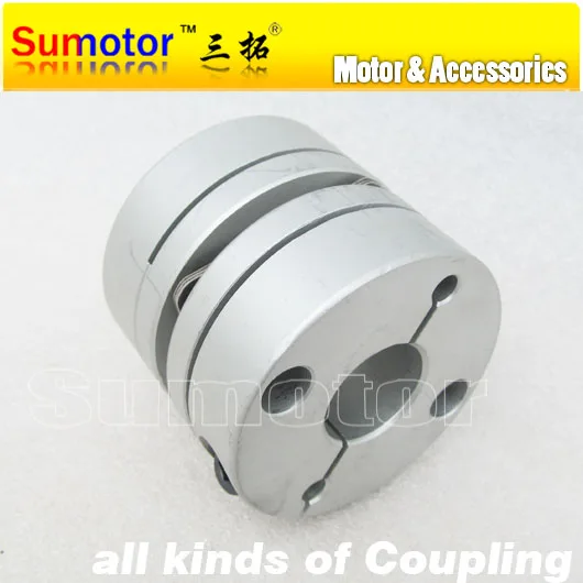 

CNC parts OD 55mm L 48mm, Bore 14mm 15mm 16mm 18mm 19mm 20mm 22mm 24mm 25mm for servo Stepper Motor flexible diaphragm Coupling