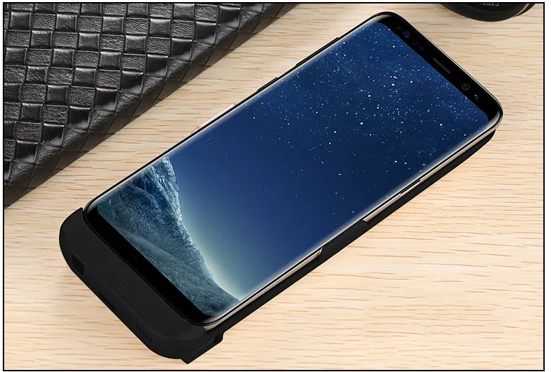 6500 мАч запасной внешний аккумулятор чехол для samsung Galaxy S8 Plus внешний зарядный чехол S8 зарядное устройство Подставка задняя крышка