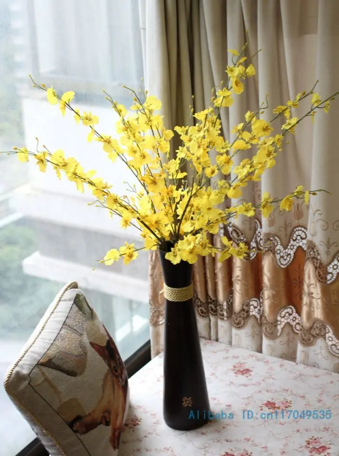 1 PCS Bouquet Artificial Oncidium Butterfly Orchid Silk Flower Home Party Decoration 2 Color Available F116