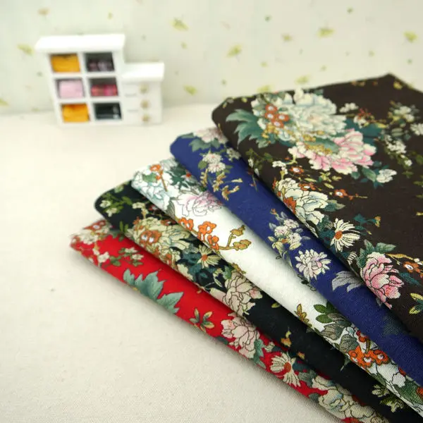 50*140 см Винтаж пион льняной ткани шикарная Хрустальная роза цветок бабочка из