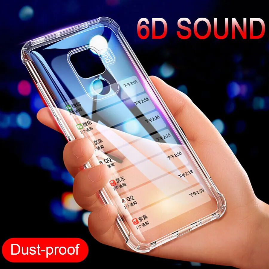 6D звук водителя Drop доказательство чехол для huawei Коврики 20 P20 Lite Pro 20X Y9 2019 честь 8C Y6
