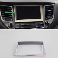car accessories interior decoration abs dashboard gps navigation cover trim for hyundai tucson 2015 car styling