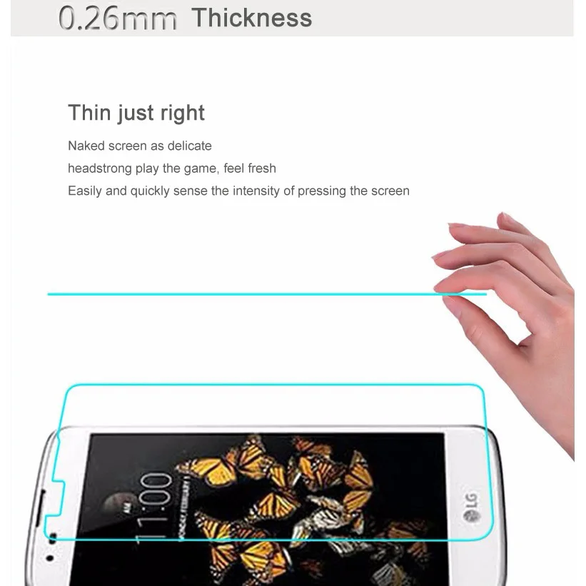 Закаленное стекло премиум класса 2.5D 9H для LG K8 2017 X240 M200N US215 защитная пленка экрана 5