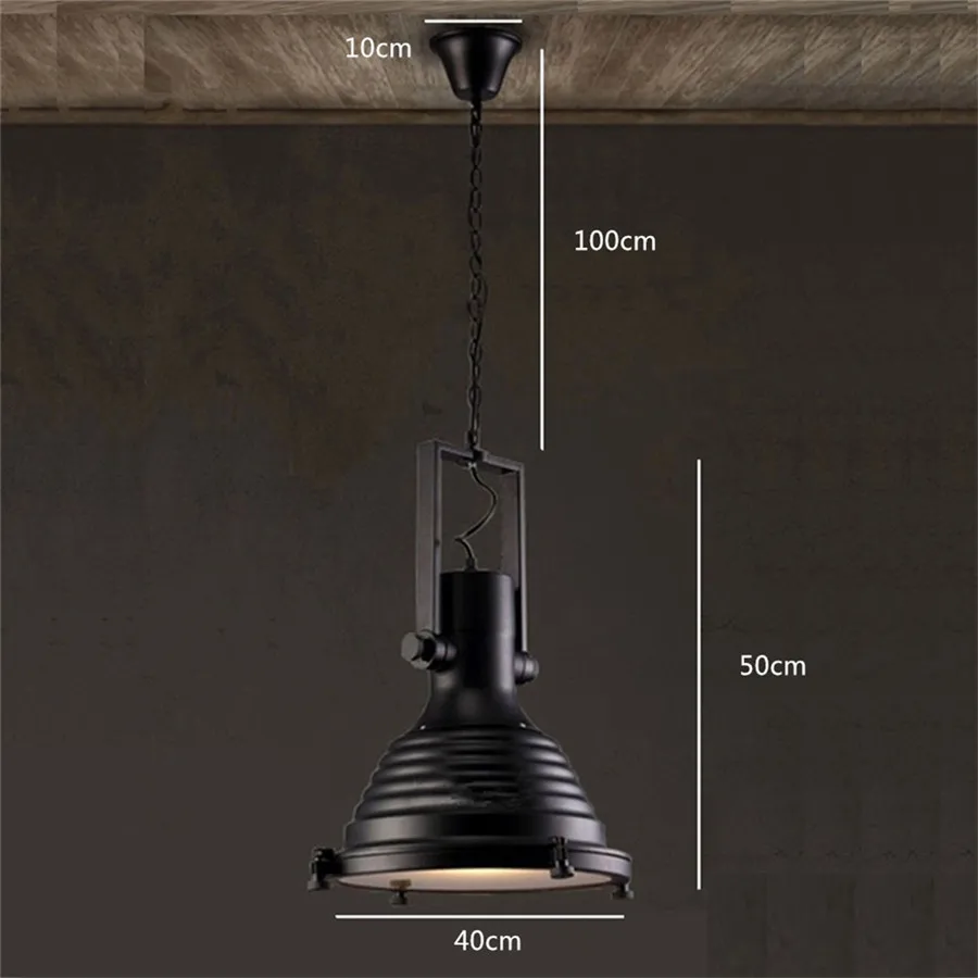 Отель зал из кованого железа промышленные светильники винтажное черное