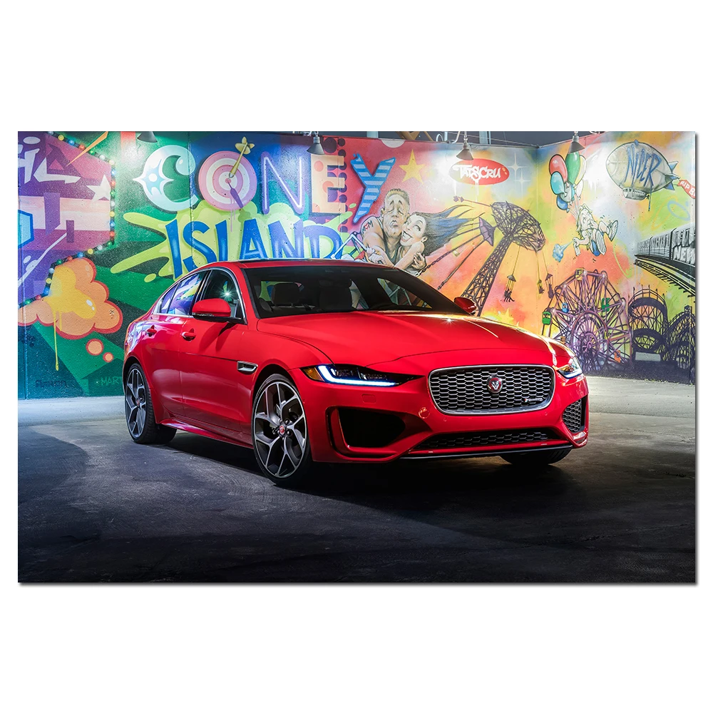 DIY рамка постеры печати на холсте Jaguar XE 300 R динамический суперкар Картина