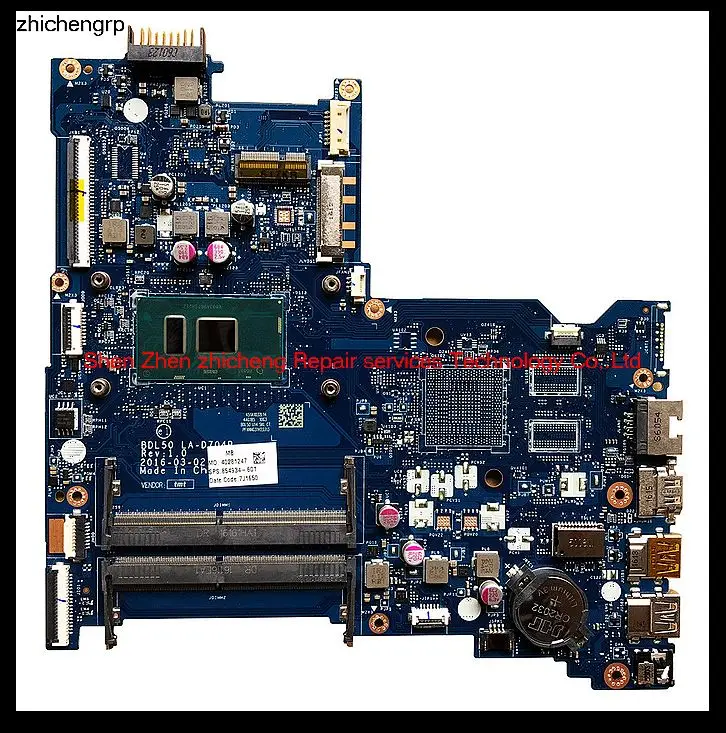 SZZC для pavilion 15 Ай ноутбука BDL50 LA D704P 858868 601 SR2EZ i7 6500U DDR4 дискретной графической