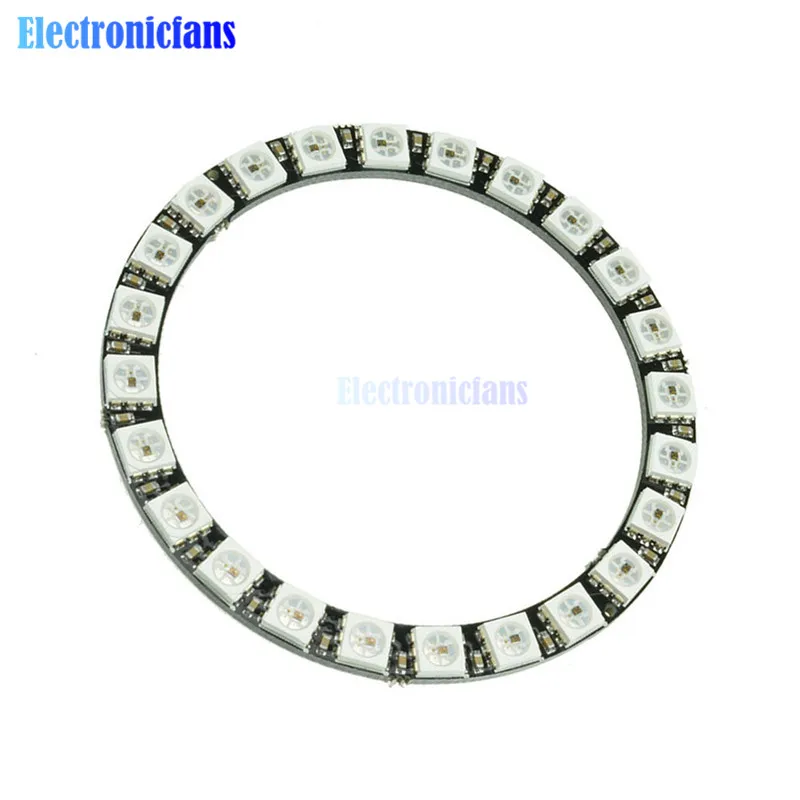 WS2812B модуль полосы 24 бит X WS2812 5050 RGB светодиодная кольцесветильник лампа с