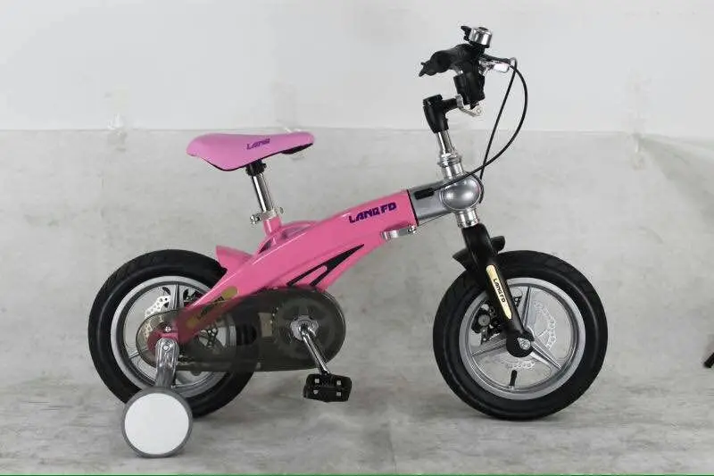 Детские велосипеды LAN Q, телескопические, из магниевого сплава, с дисковыми тормозами, 14 дюймов 16 дюймов