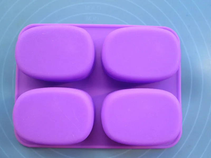 1 шт. четыре отверстия розы Силиконовые ручной работы мыло/торт формы поделки DIY |