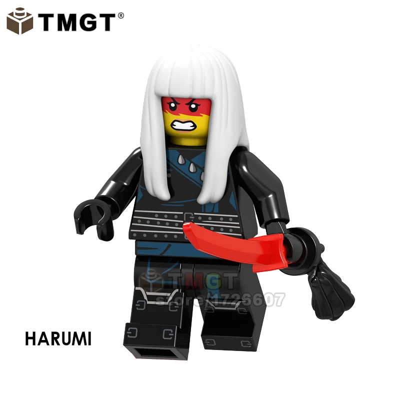 Прозрачный Один фильм Nya Jay Zane и Kai Wu Lord Garmadon Snike с оружием строительные блоки игрушки для детей - Цвет: Прозрачный