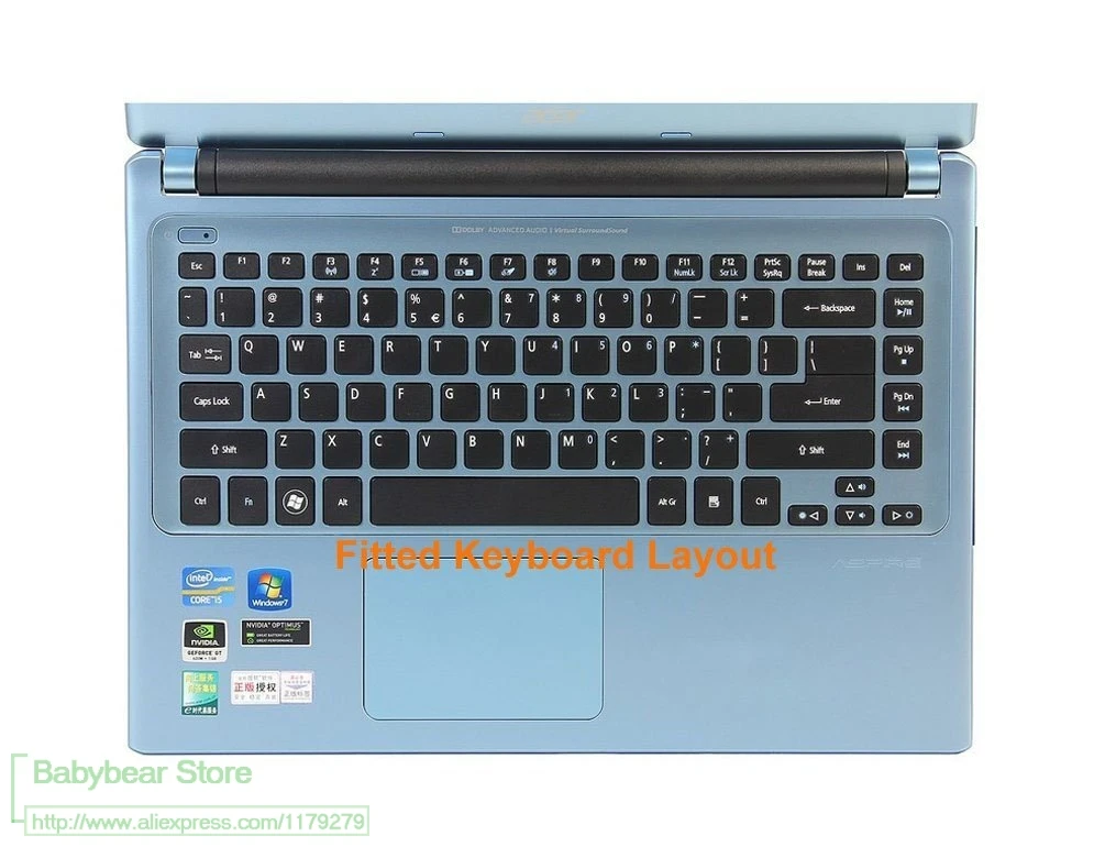 14-дюймовый защитный чехол для клавиатуры из тпу Acer Aspire с защитой от солнца воды
