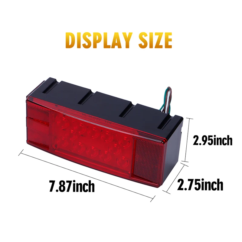 2 шт. светодиодный задний свет для грузовика предупреждающий сигнал поворота