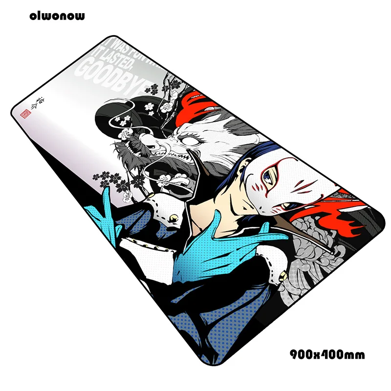 Persona 5 Коврик для мыши геймер подставка для запястья 90x40 см notbook коврик для мыши игровой коврик для мыши большой Настольный коврик для мыши PC Настольный коврик для мыши