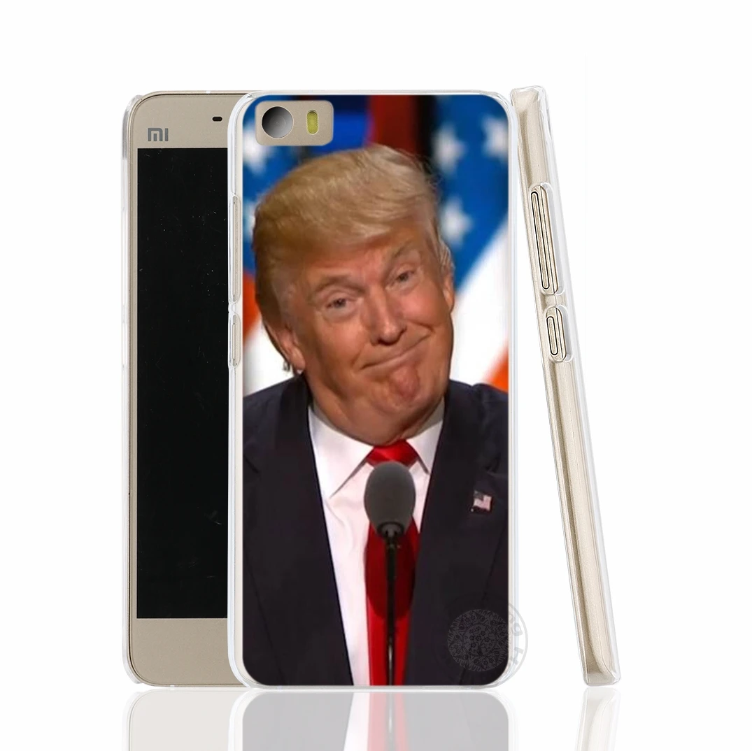 HAMEINUO Дональд Трамп чехол с глупым лицом для телефона Xiaomi M Mi 2 3 4 5 5S 5C 5X 6 Mi2 Mi3 Mi4 4I 4C Mi5