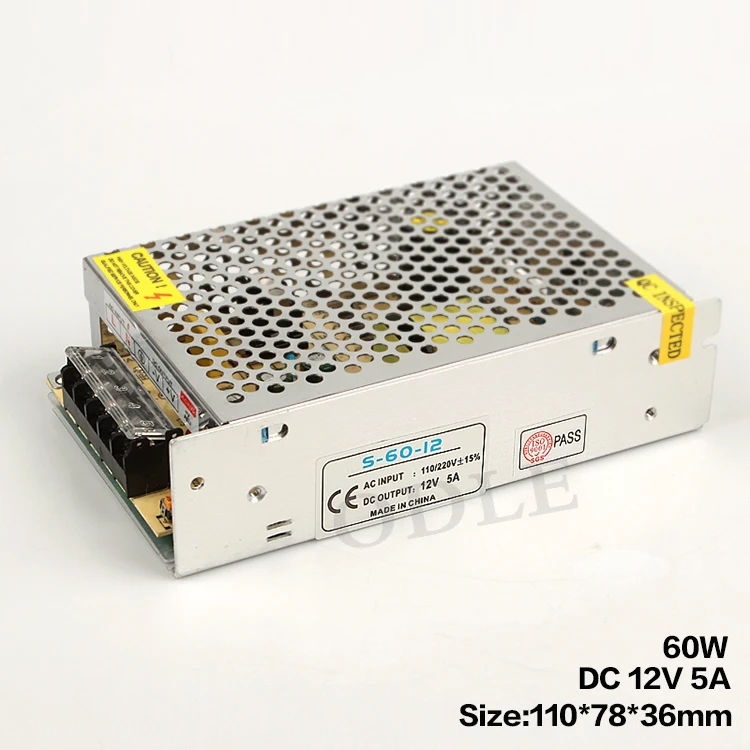 AC 110 В 220 к DC12V светодиодные полосы Мощность адаптер питания 5A 8.5A 10A 15A 20A 30A 40A