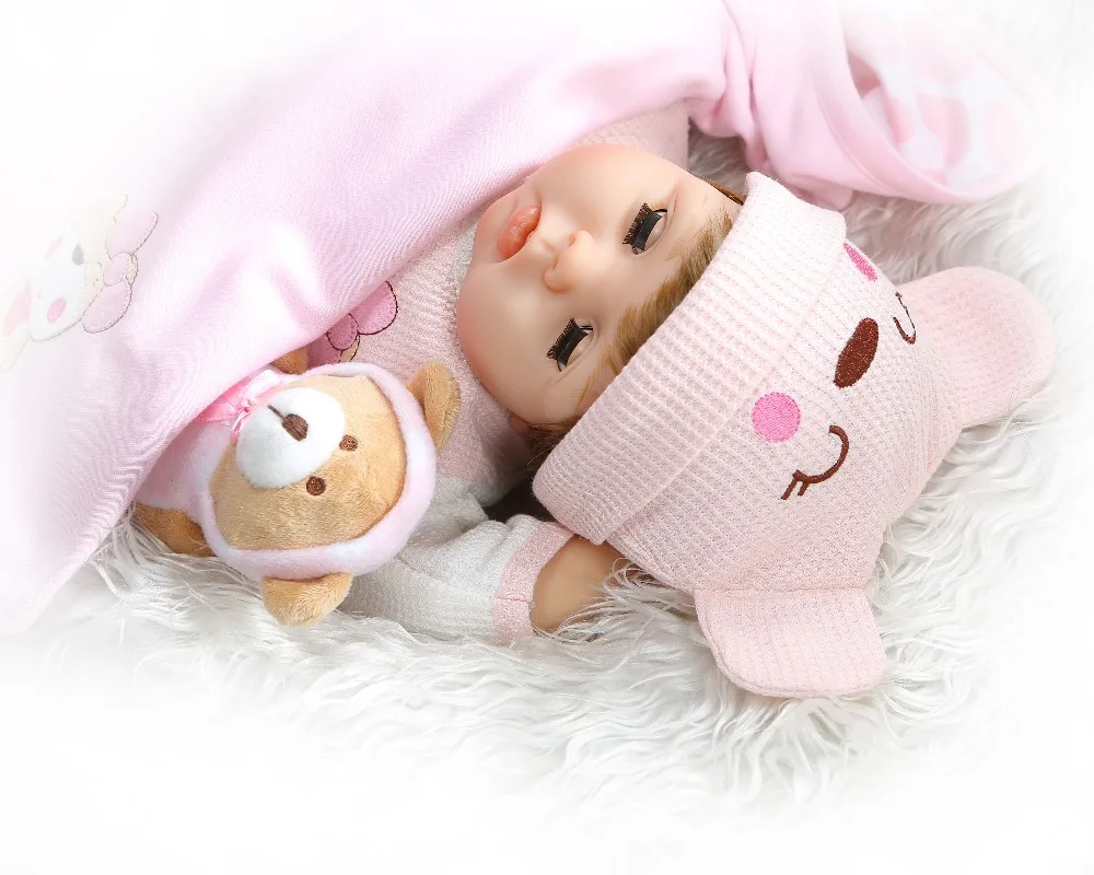 Мягкая кукла NPK 55 см мягкая силиконовая reborn baby глаза мигание милый подарок на день