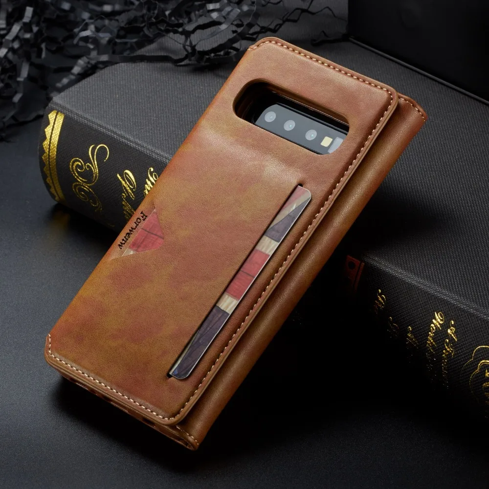 Кожаный чехол для samsung Galaxy S10 S9 Plus S10E Funtional, чехол-книжка для samsung S 10 E 9 Plus, чехол-кошелек с отделением для карт, чехол Funda