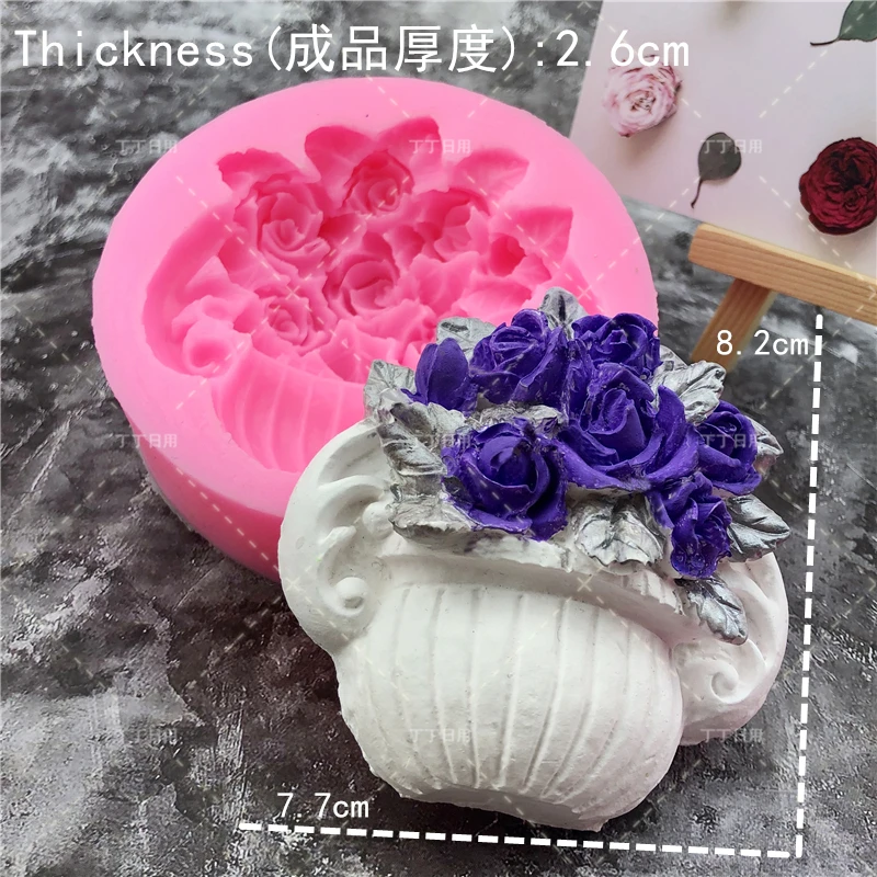 3D цветок силиконовая форма в виде животного кошка для украшения торта