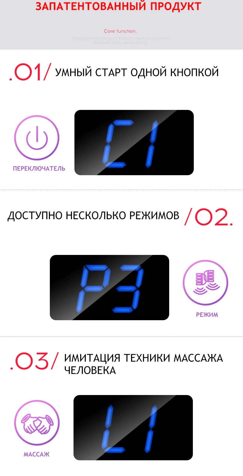 Электрический Вибратор массажер для ног шиацу разминающий массаж ног fot забота о здоровье с подогревом и терапией