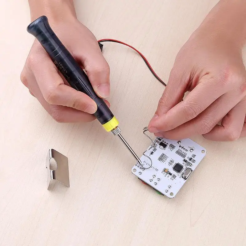 Портативный Электрический паяльник с питанием от USB 5 в 8 Вт ручка наконечником