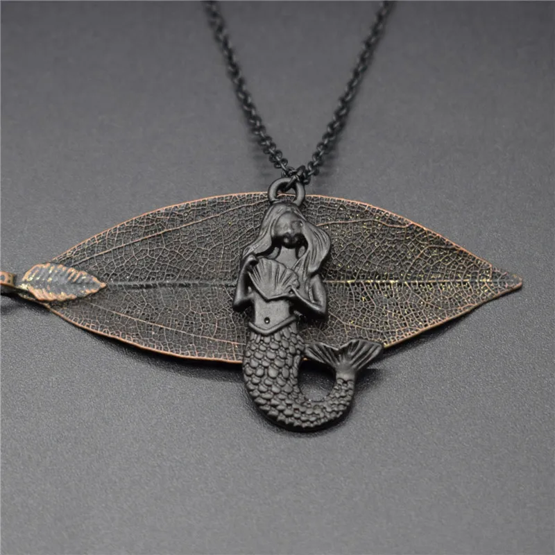 New Little Mermaid Charm Necklace Trendy Metal Sea Jewellery Pendant Women | Украшения и аксессуары