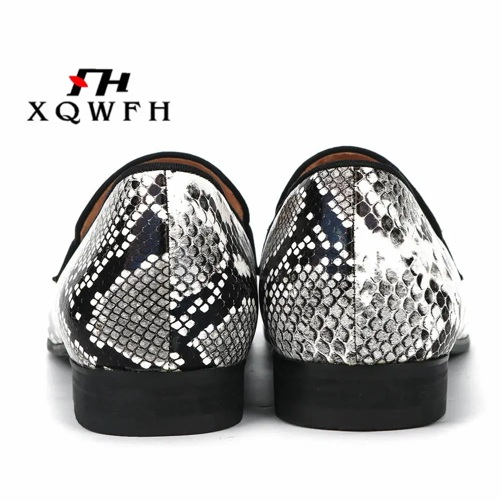 2019 New Animal Pattern Men's Shoes Wedding Dress Male Flats Casual Slip-on Italian Mens Handmade Loafers | Обувь