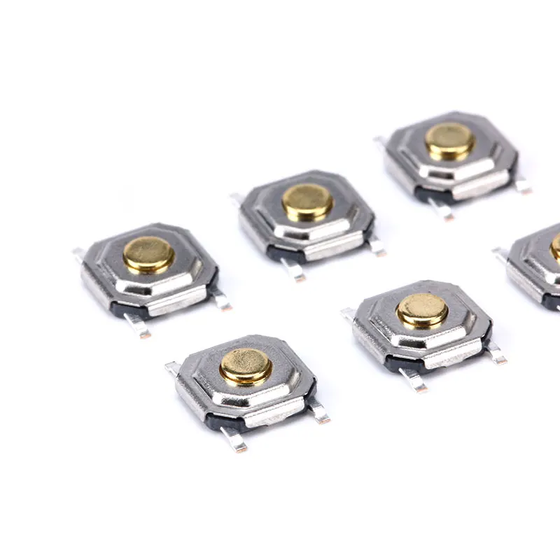 100 шт./лот SMD 4*4*1 5 мм 4x4x1.5мм тактильная тактовая кнопка Микро Переключатель