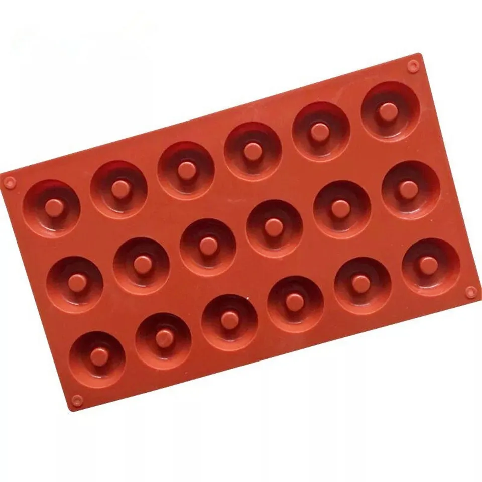 6/8/18 Holes Donut Silicone Mold Chocolate Silicone Mold Ice Cubes Soap Cookies Mould Jelly Fondant Molds Cake Baking Tools