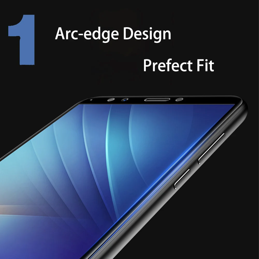 Закаленное стекло для телефона Huawei Honor V9 Play V10 полное клеевое покрытие Защита