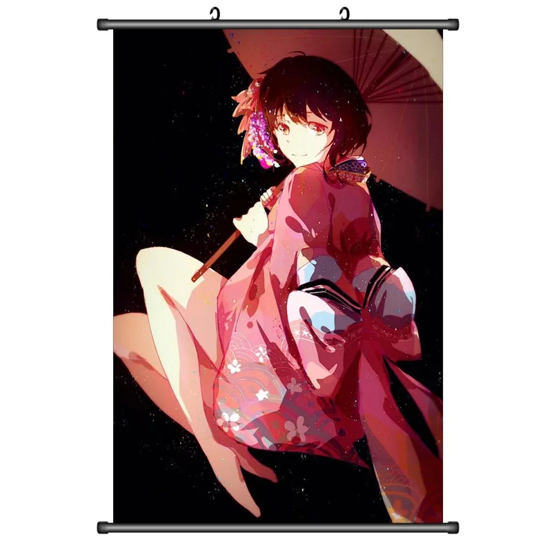 Японское аниме Onmyoji Kagura &amp Ibaraki-douji aoandou демонический нож girl домашний декор Стена