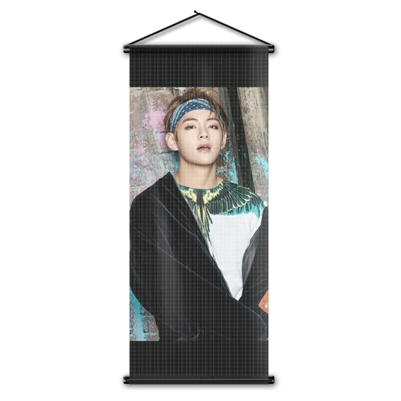 BTS флаг баннер стены прокрутки Home Decor Bangtan мальчики членов гобелен висит плакат подарки 17,7x43,3 дюймов