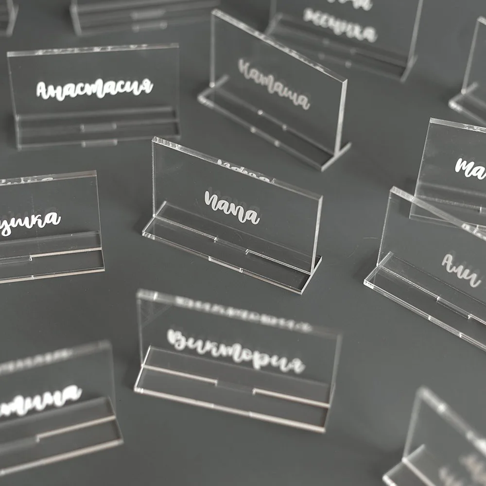 Acrylic Table Numbers and Name Cards for Weddings Events Party Decor Decoration | Дом и сад