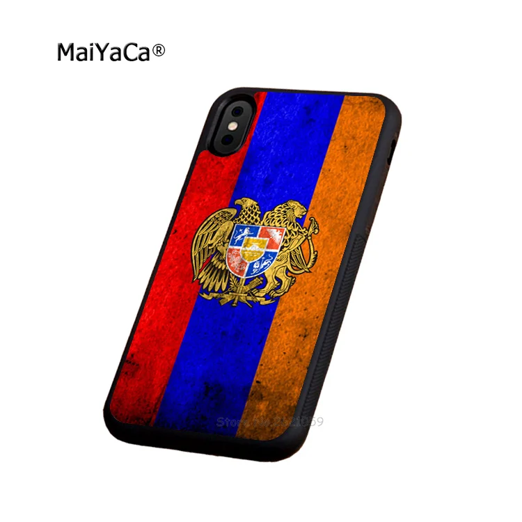 MaiYaCa, мягкий силиконовый чехол для телефона с лентой и флагом армян для apple iPhone 11 pro max 5S SE 6 6s 7 8 plus XR XS MAX, чехол - Цвет: B1599