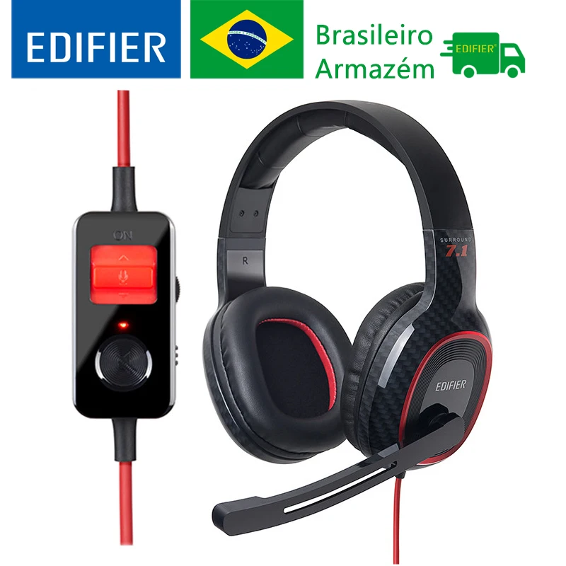EDIFIER G20 Профессиональная USB игровая гарнитура высокого качества с 7 1 виртуальным