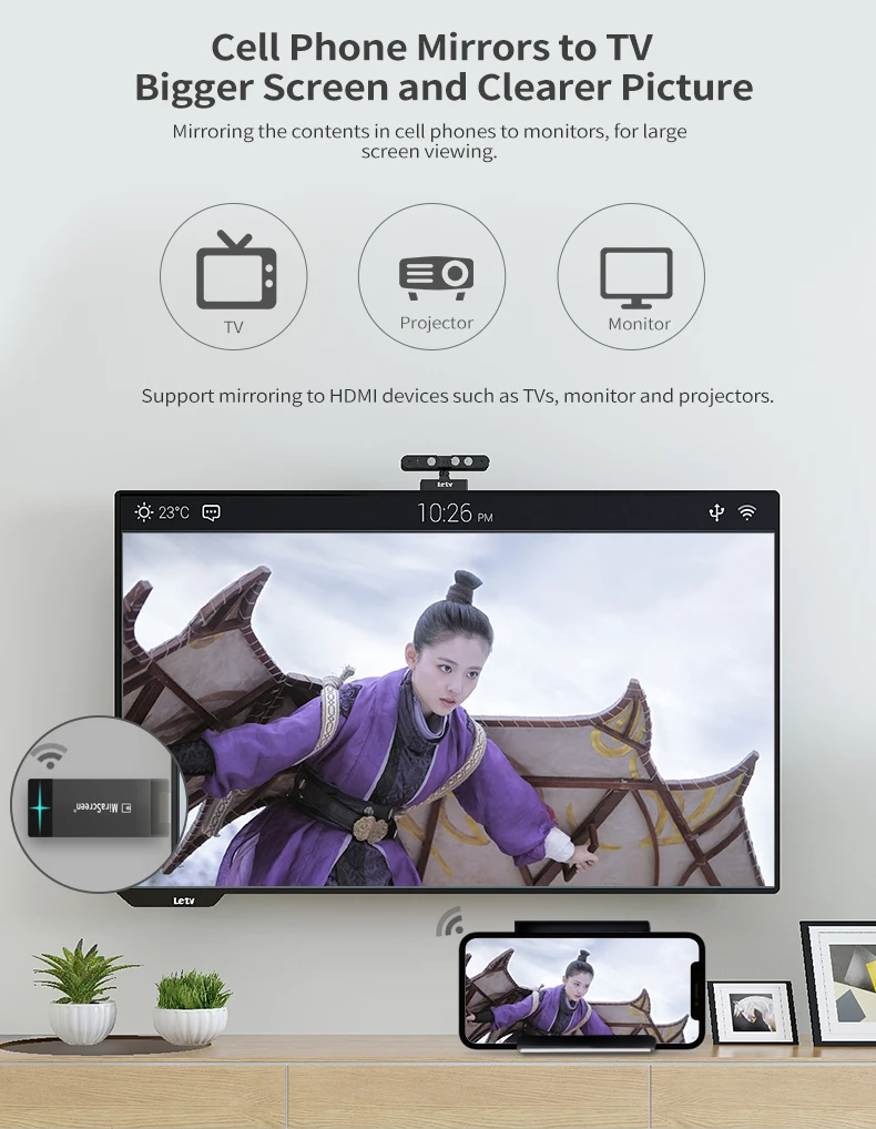 D5 2,4G+ 5G Miracast tv Stick Anycast WiFi Дисплей ТВ ключ Дисплей приемник Airplay отзеркаливание DLNA для смартфона планшета