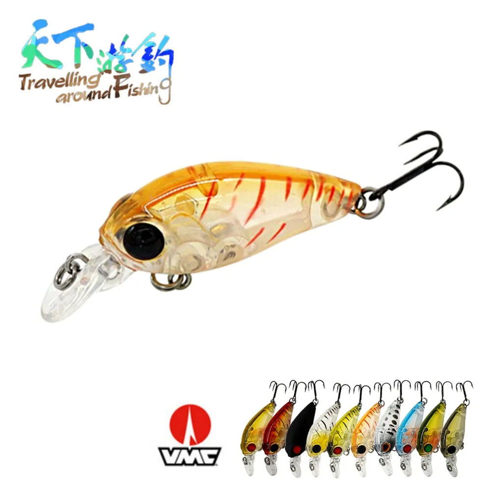 TAF Розничная Crankbait 3 5 см г плавающий 1 0 м рыболовные приманки VMC крючок Ассорти