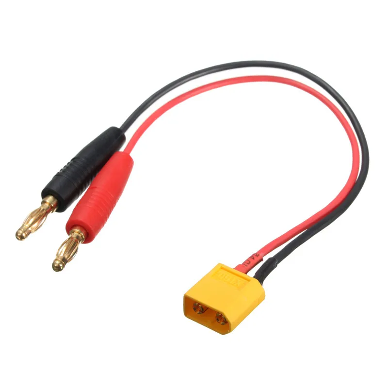 25 см XT60 16AWG силиконовый провод шнур соединитель для 4 мм банановый штекер адаптер