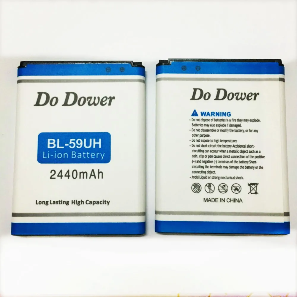 2440MAH BL-59UH Замена G2 мини батарея для LG G2mini D620 D410 BL59UH 59UH | Мобильные телефоны и