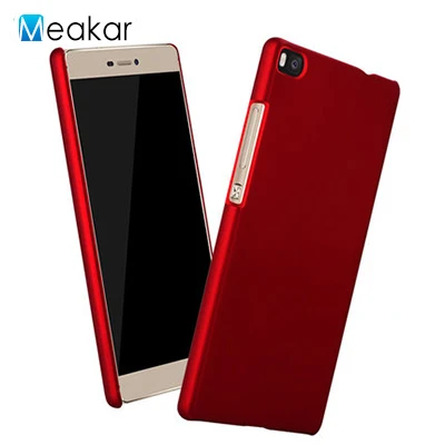 Матовая Пластик Coque 5.2For huawei P8 чехол для huawei Ascend P8 Двойной Премиум чехол телефона чехол-лента на заднюю панель - Цвет: red