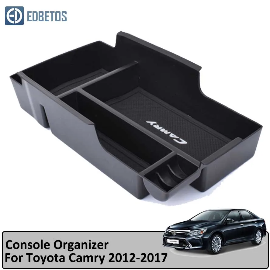 2012-2017 Camry Автомобильный подсветки перчаточного ящика Органайзер подлокотник вторичного хранения центральной консоли лоток для Toyota Camry 2012 2013 - Название цвета: 2012-2017 Camry