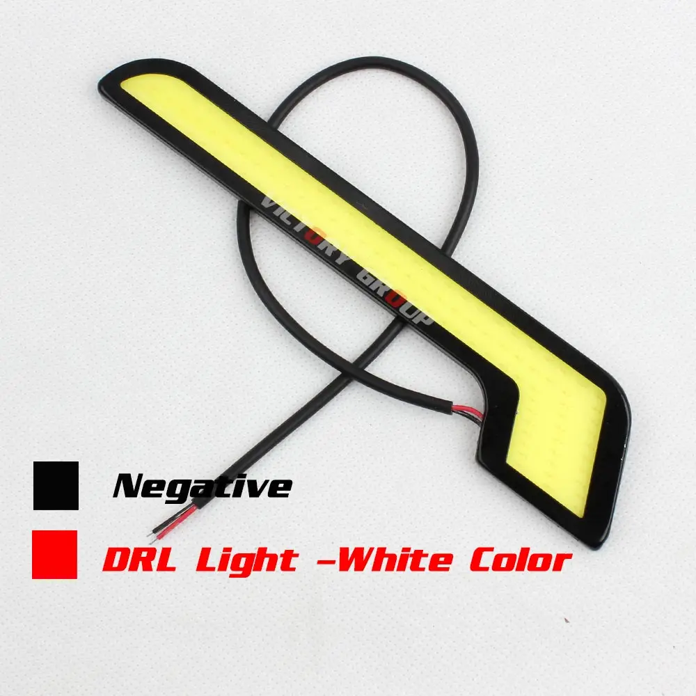 Дневные хосветильник огни L типа передние противотуманные фары белого цвета для