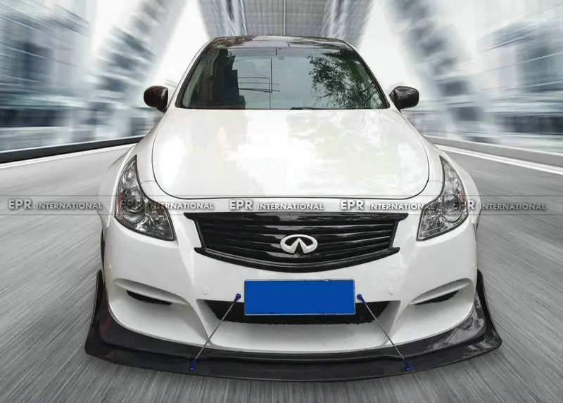 FRP передняя губа для Infiniti G37 TP стиль стекловолокна широкий корпус передняя губа 2 шт. Комплект кузова отделка тюнинг для Infiniti G37 гоночная часть