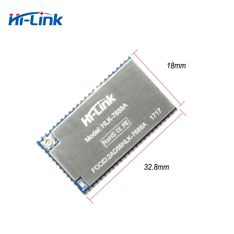 Беспроводной встраиваемый Wi-Fi модуль MT7688 2 шт./лот маленький размер HLK-7688A AURT