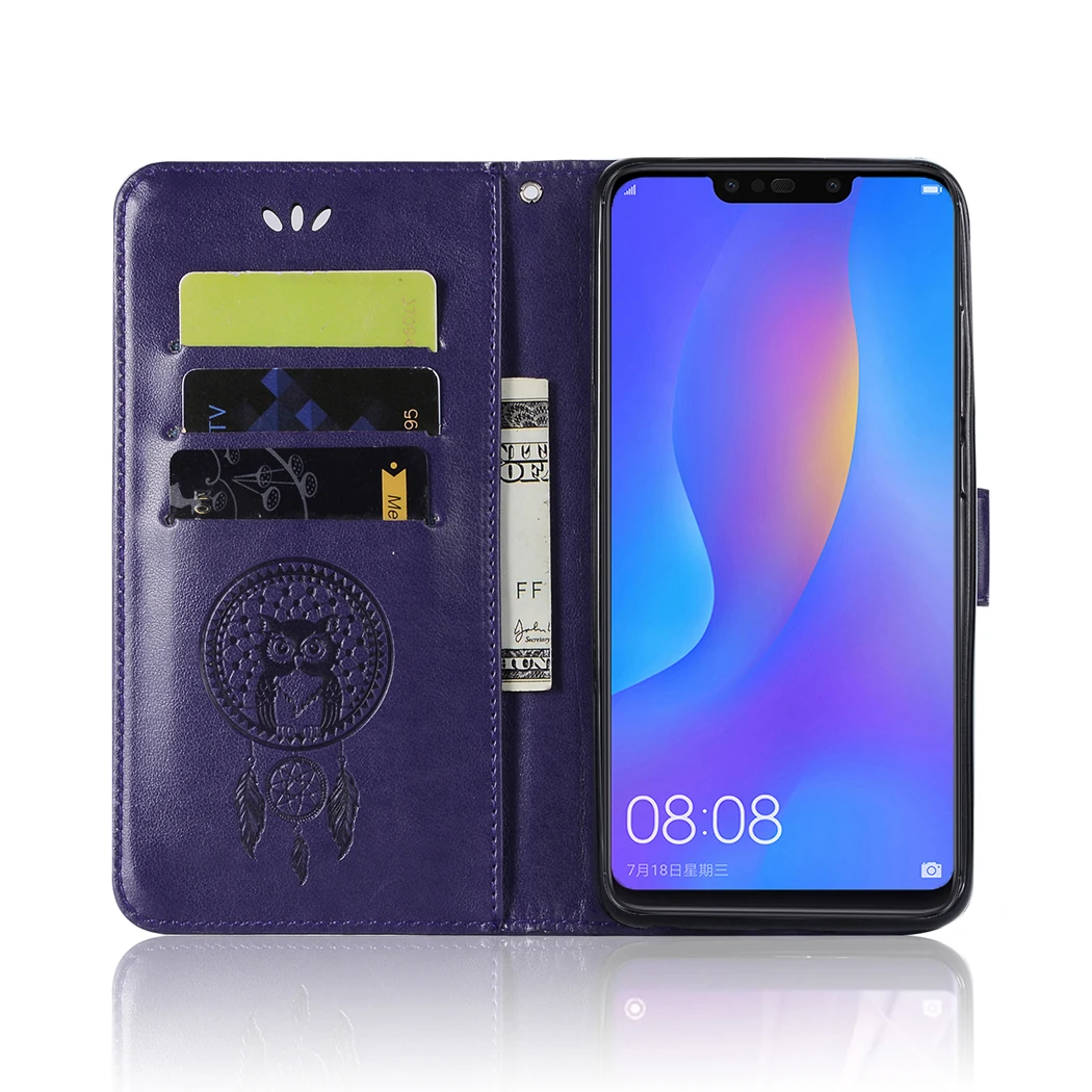 Flip Leather Case for Huawei Nova 3i Cover P Smart Plus Wallet Phone Bags Smart+ Funda | Мобильные телефоны и аксессуары