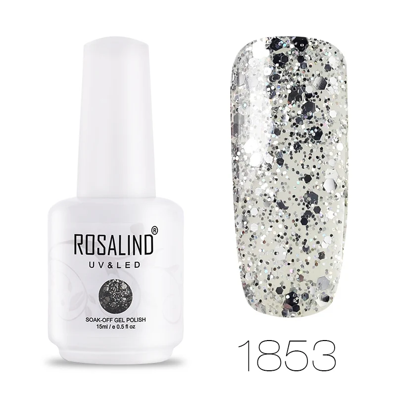 RH1853 ROSALIND гель 1S 15 мл Гель-лак замачиваемый лак для ногтей 1534-1864 полувернис постоянный УФ светодиодный Гель-лак - Цвет: RH1853