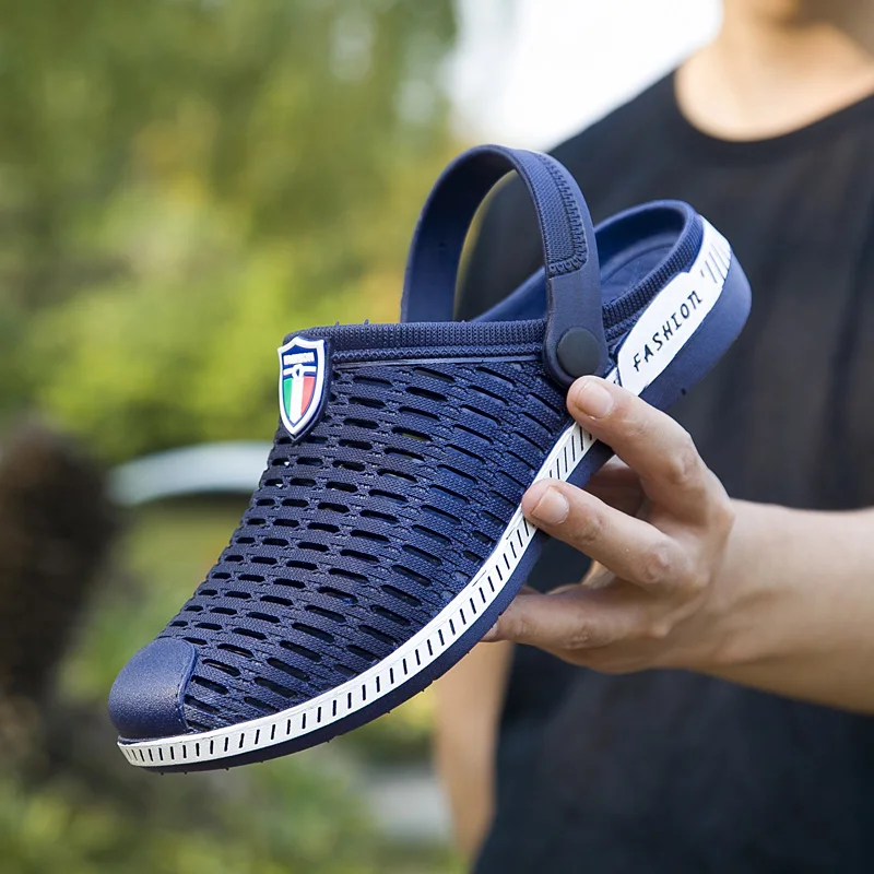 Новый сад Шлепанцы Водонепроницаемая Обувь Для мужчин быстрое высыхание летние